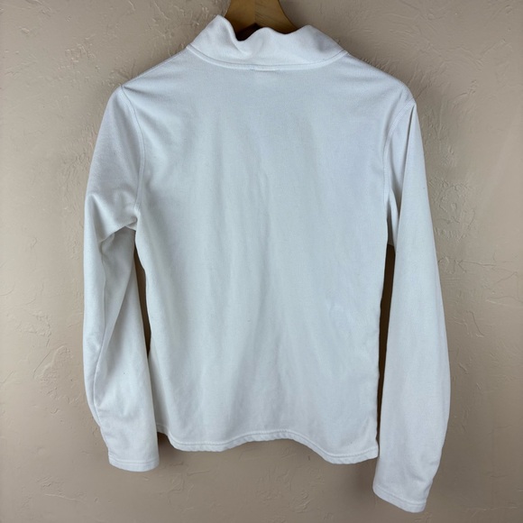 The North Face Women's White Quarter-Zip Fleece Jacket Pullover Size Large - Picture 6 of 10